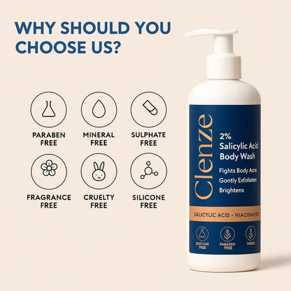 Clenze | 2% Salicylic Acid Body Wash